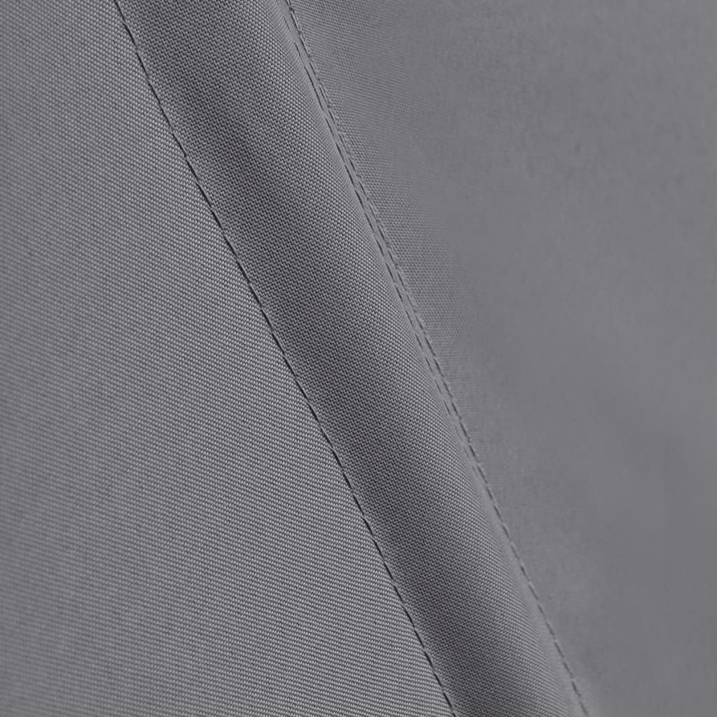 Sammenleggbar sidemarkise for balkong grå 210x210 cm