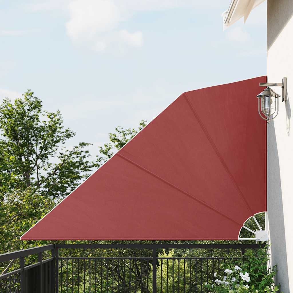 Sammenleggbar sidemarkise for balkong terrakotta 160x240 cm