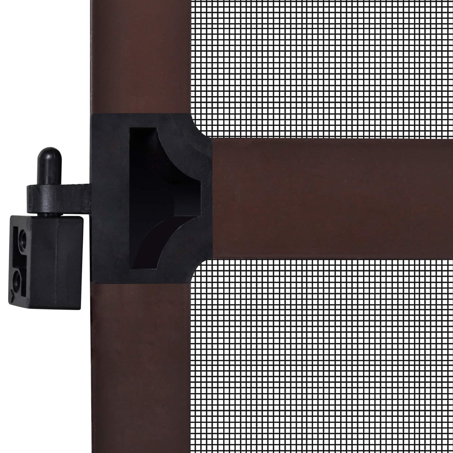 Svingbar Insekt Skjerm Brun og svart 100 x 215 cm