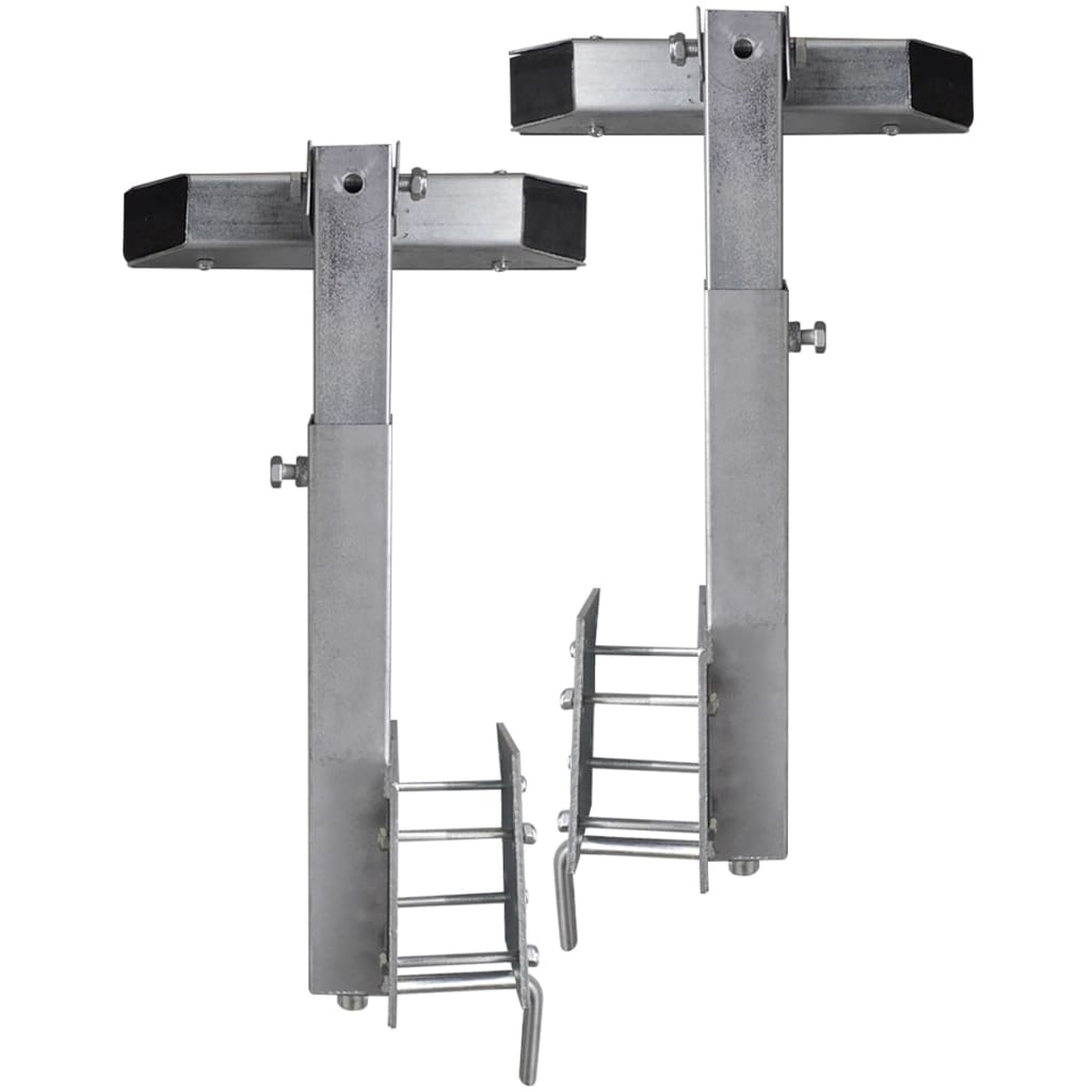 Båthenger solid stang frontstøttesett på 2 stk 63 - 88 cm