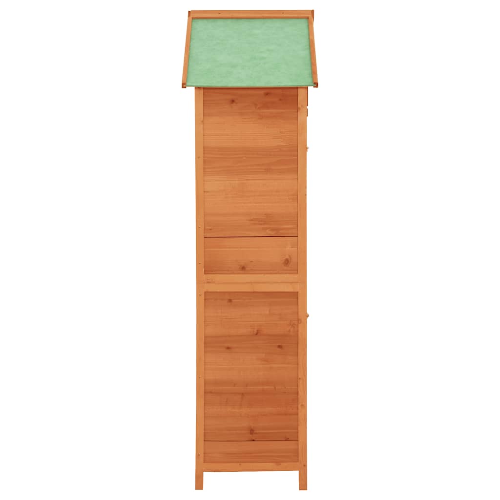 Hageoppbevaringsskap brun 42,5x64x190 cm