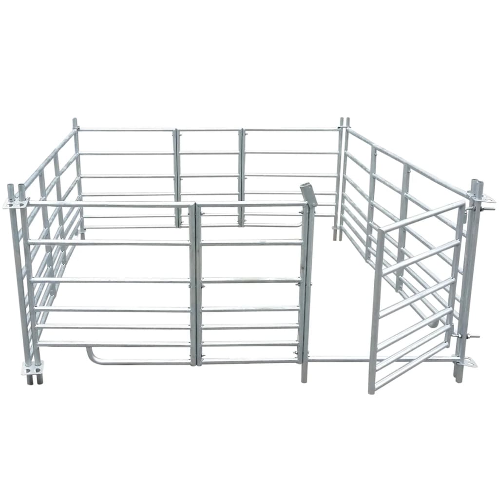 Sauebinge 4 paneler galvanisert stål 183 x 183 x 92 cm