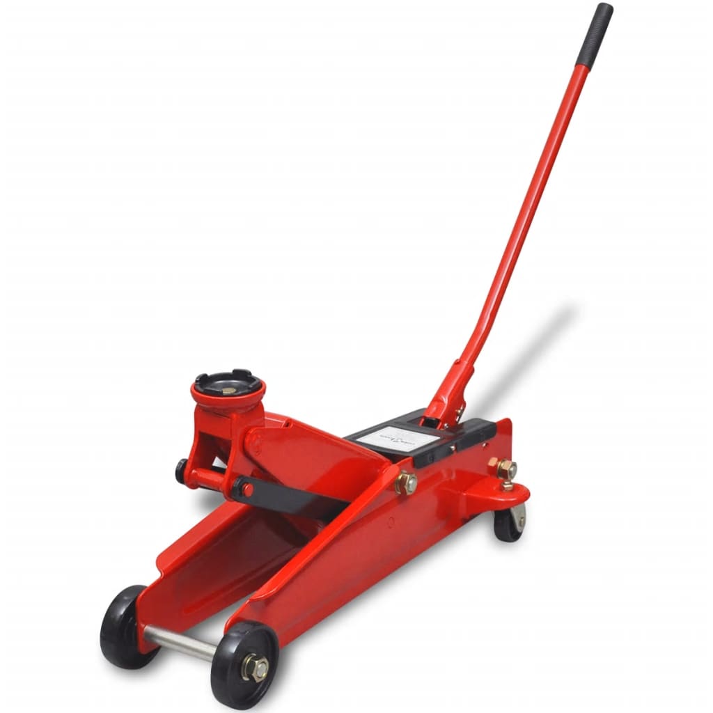 Lavprofil hydraulisk gulv jekk 3 tonn, rød