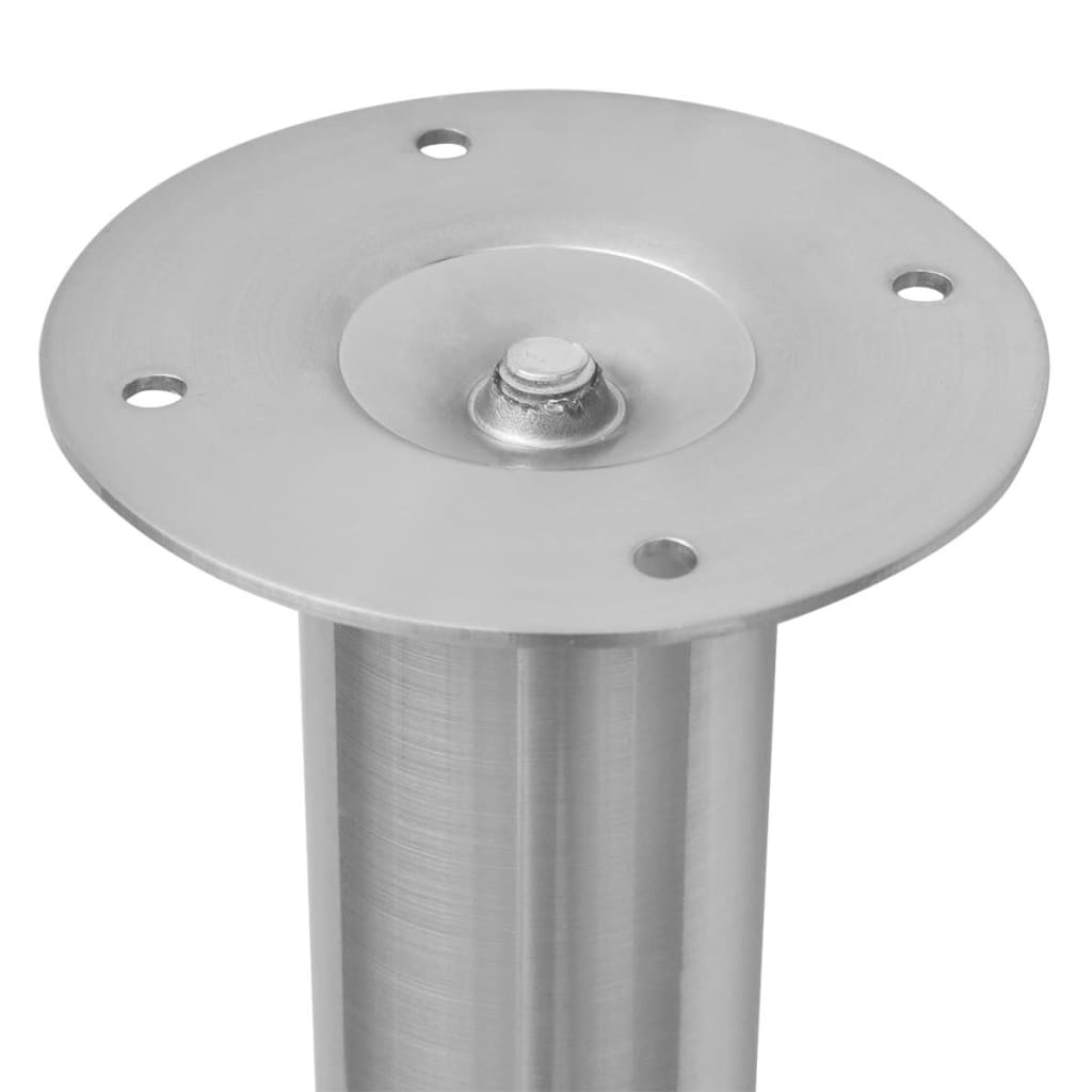 2 teleskopiske Bordben rustfritt stål 710 mm-1100 mm