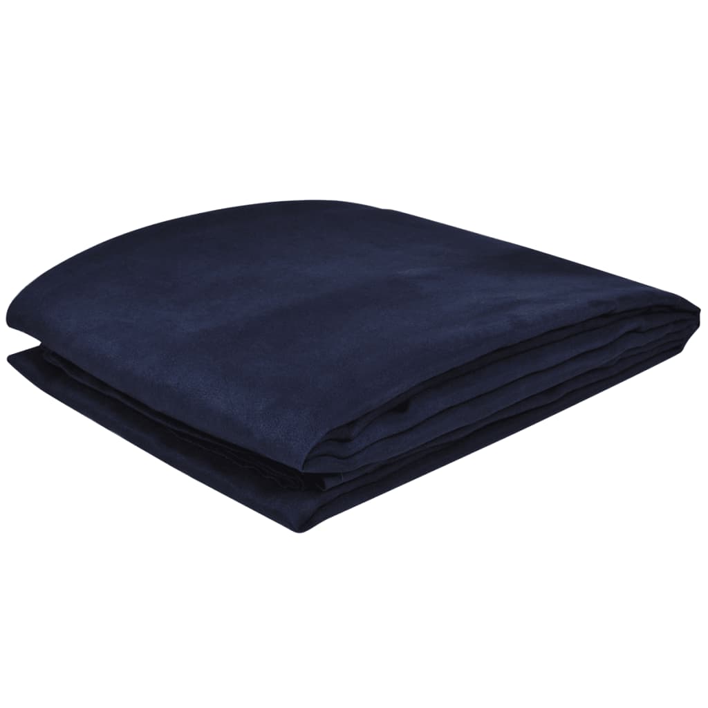 Mikro-semsket sofa overtrekk marineblå 270 x 350 c