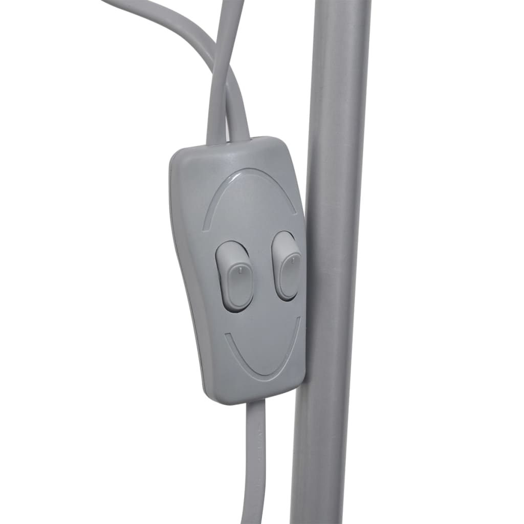 Gulvlampe grå vidaXL