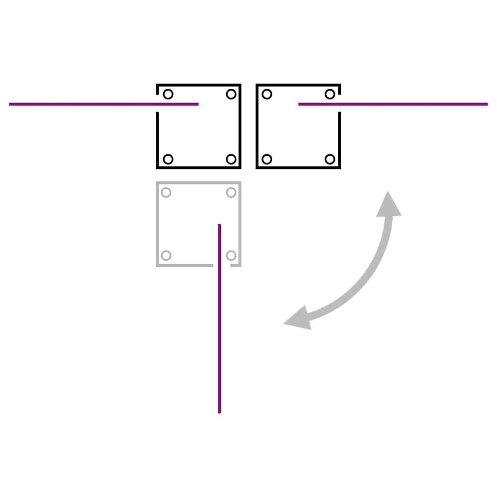 Uttrekkbar sidemarkise svart 160x600 cm vidaXL