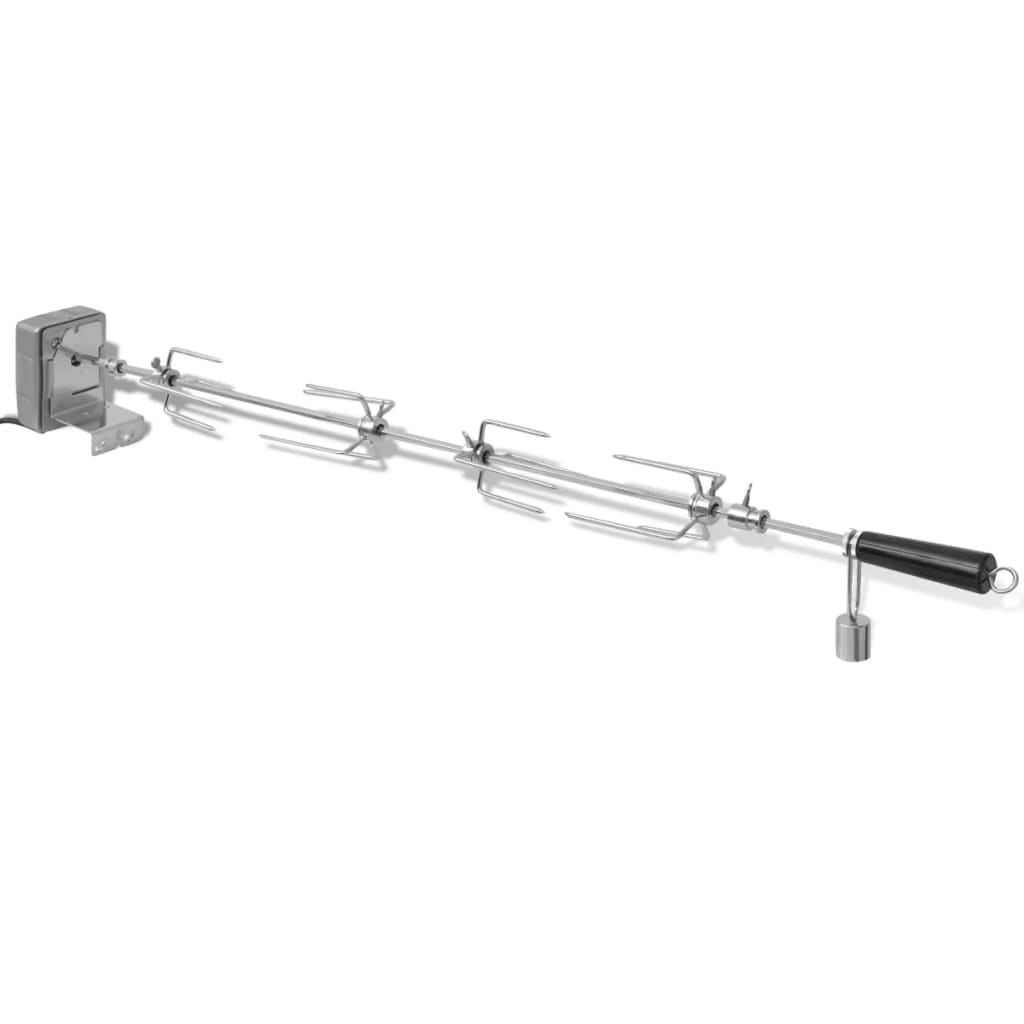 BBQ Rotisserie-spyd med Motor Stål 1000 mm