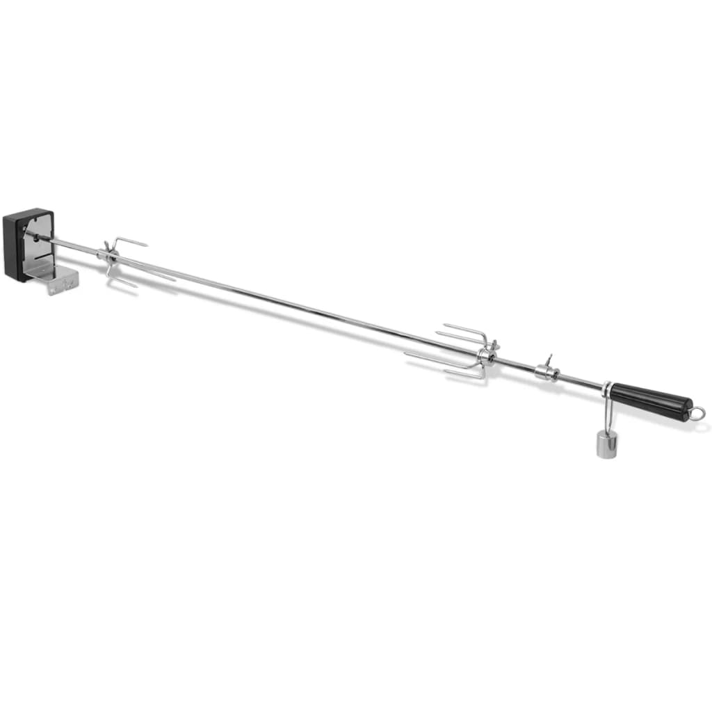 BBQ Rotisserie-spyd med Motor Stål 1200 mm
