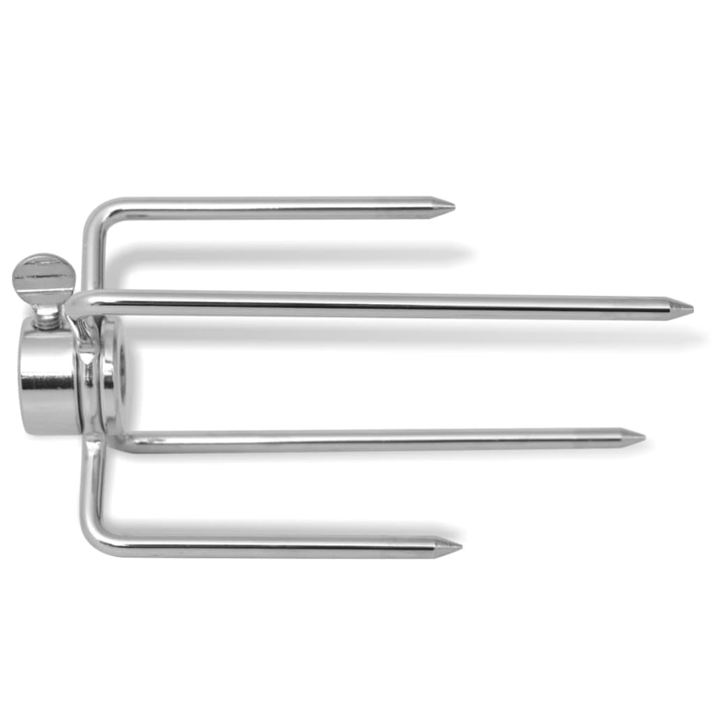 42251 vidaXL BBQ Rotisserie Grillgafler 2 stk Stål vidaXL