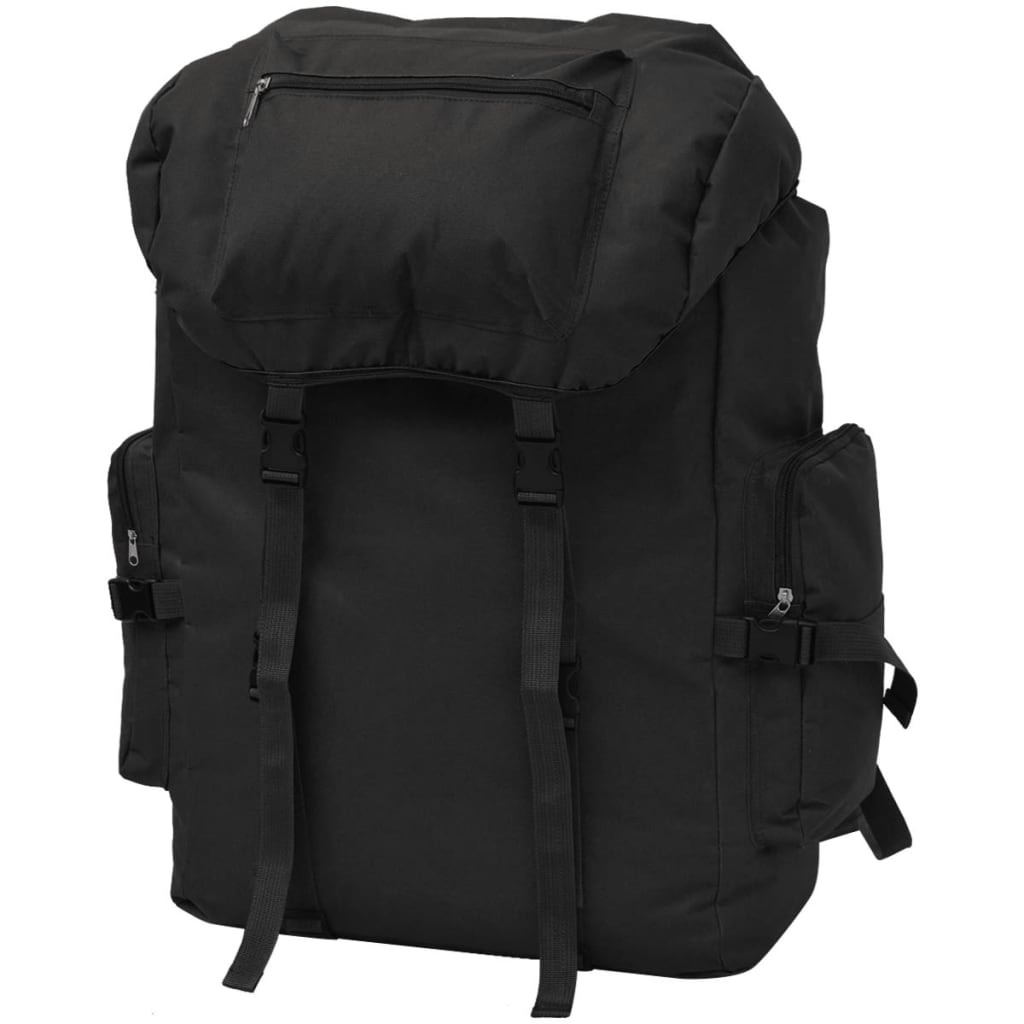 Ryggsekk Militærstil 65 L Svart