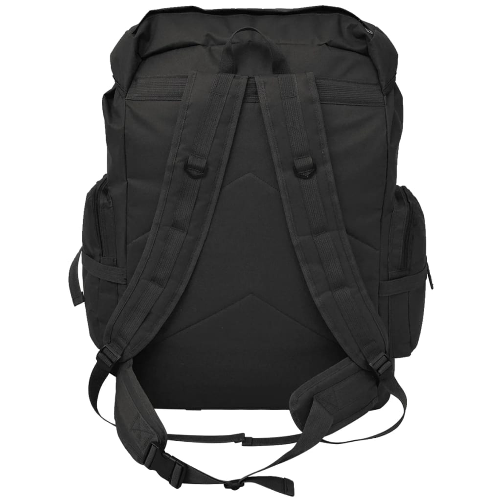 Ryggsekk Militærstil 65 L Svart