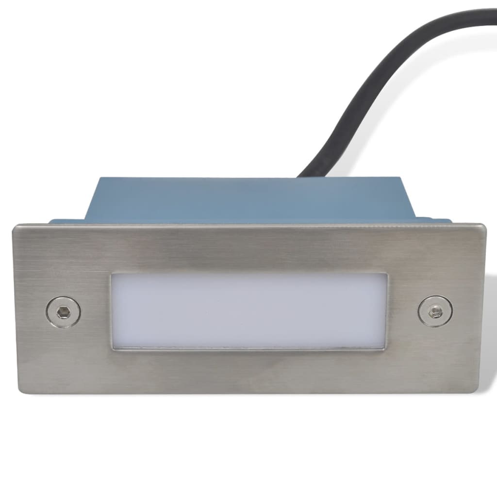 Innfelte LED-trappelys 12 stk 44x111x56 mm