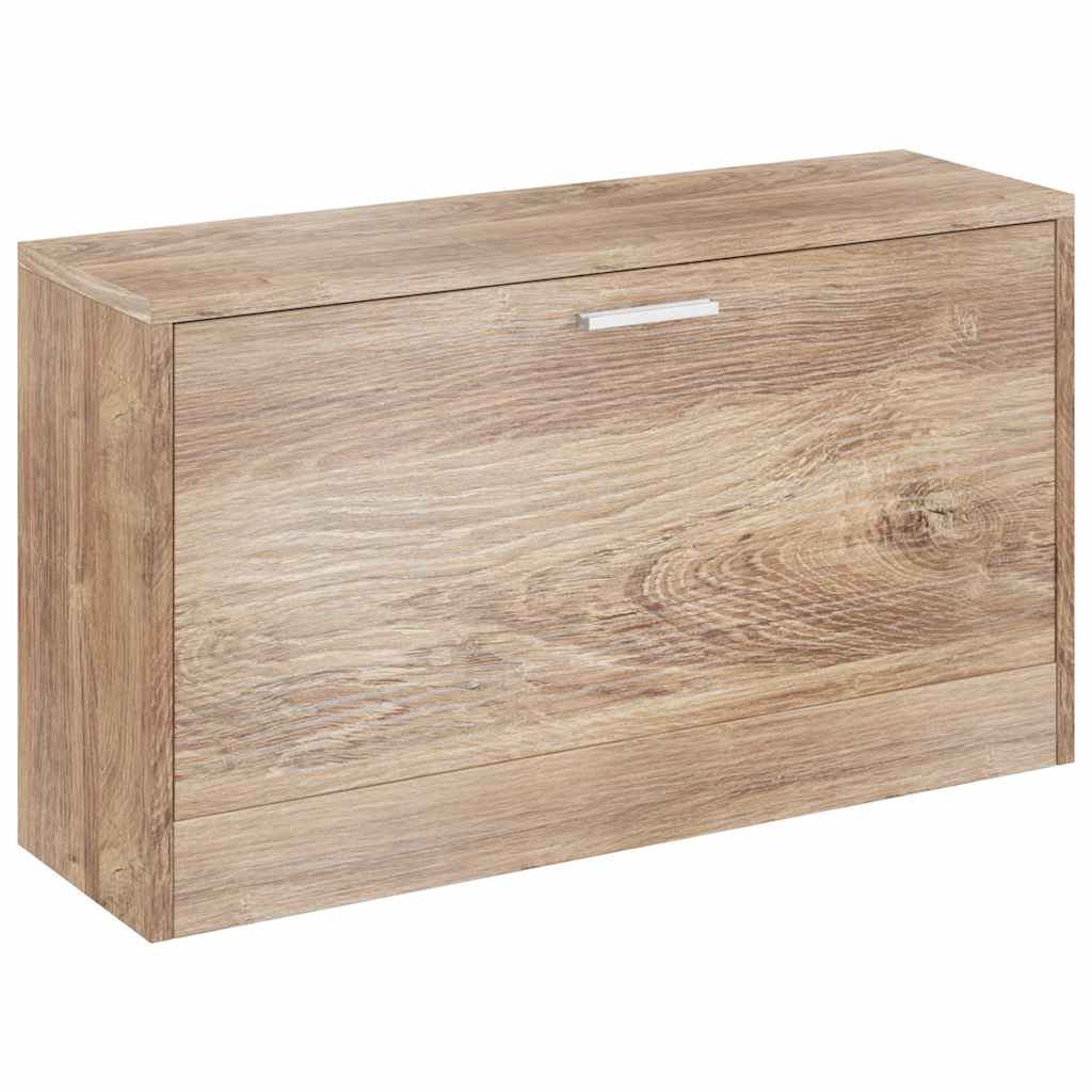 Skooppbevaringsbenk eik 80x24x45 cm