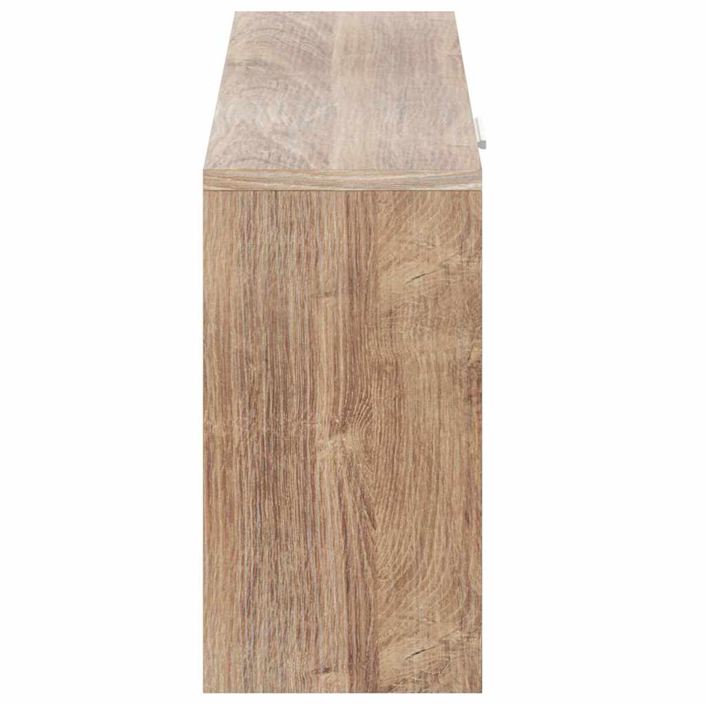 Skooppbevaringsbenk eik 80x24x45 cm