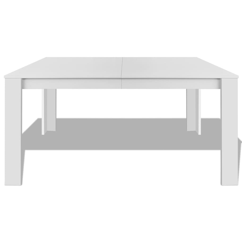 Spisebord 140x80x75 cm hvit