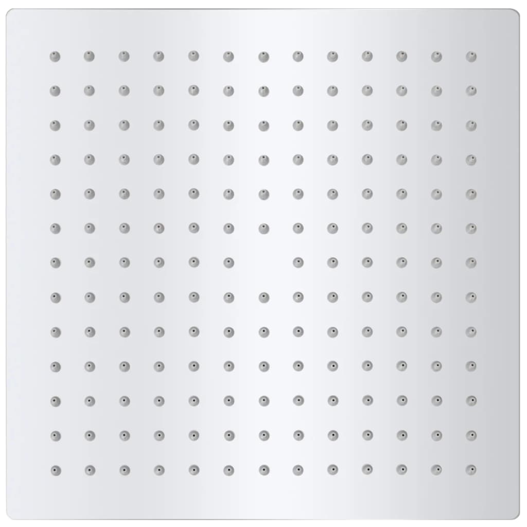 Regndusjhode rustfritt stål 25x25 cm firkantet