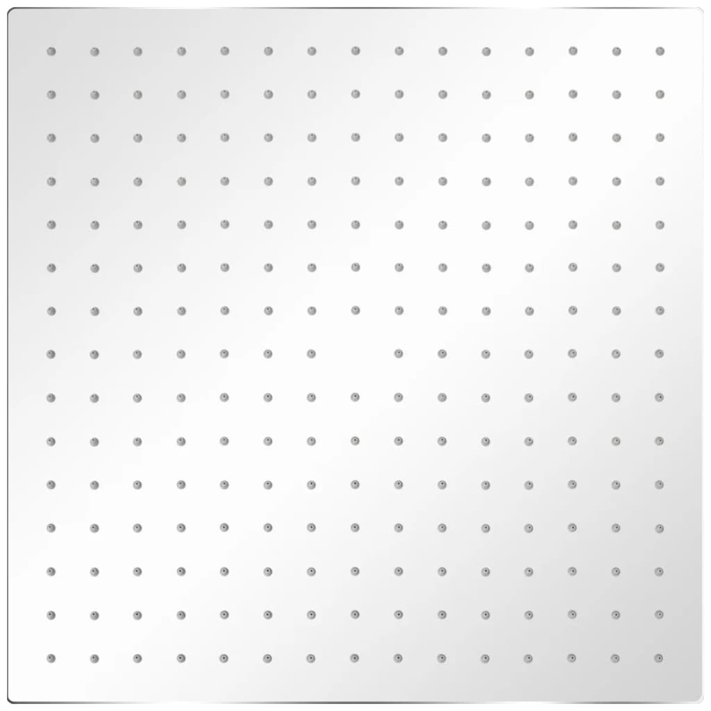 Regndusjhode rustfritt stål 40x40 cm firkantet