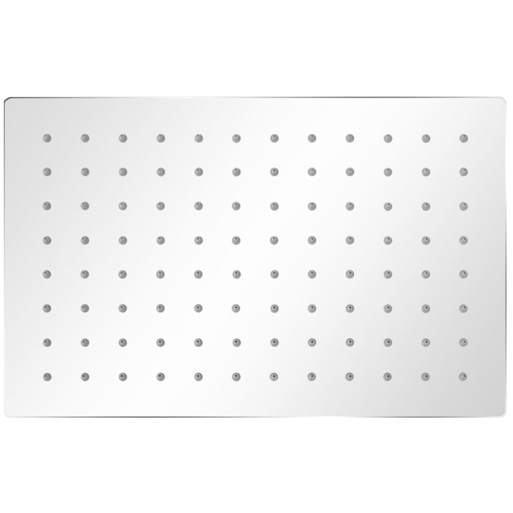 Regndusjhode rustfritt stål 20x30 cm rektangulær