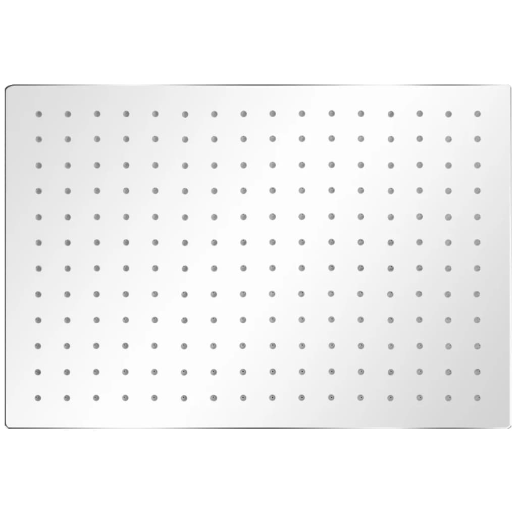 Regndusjhode rustfritt stål 30x40 cm rektangulær