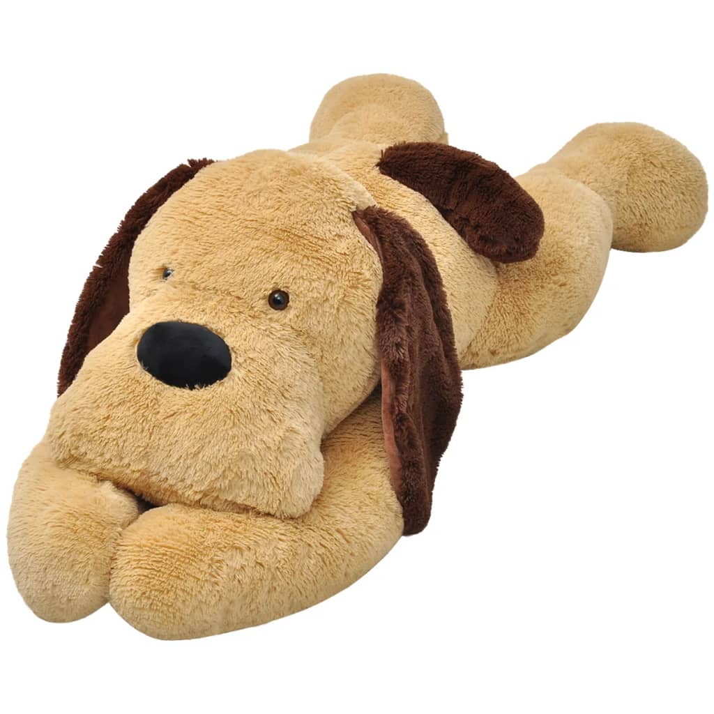 Lekehund i plysj brun 160 cm