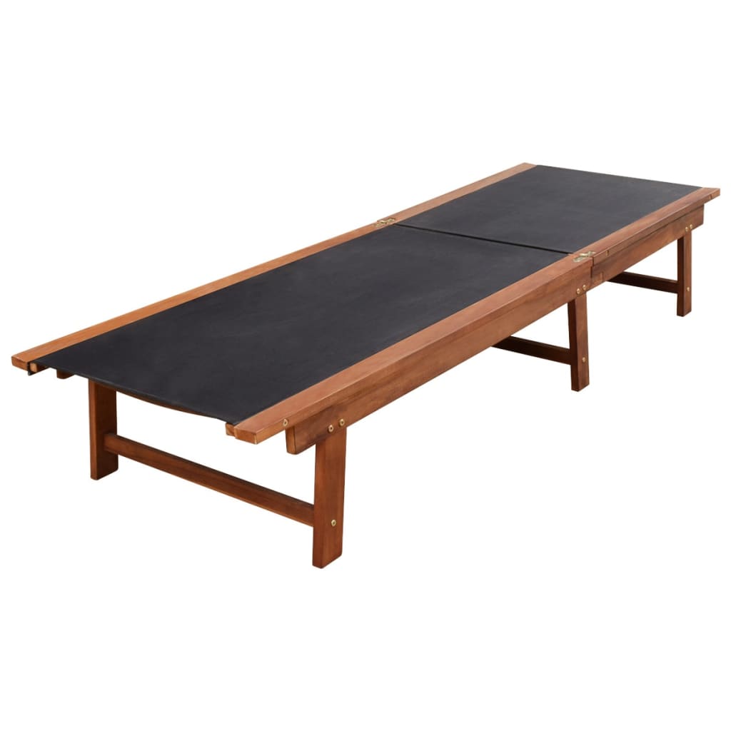 Solsenger 2 stk med bord heltre akasie og textilene
