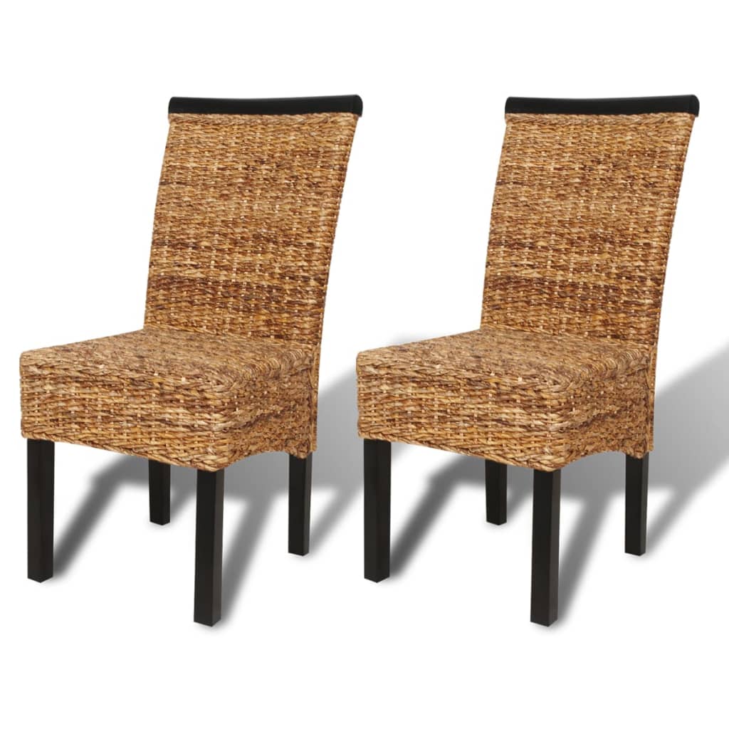 Spisestoler 2 stk abaca og heltre mango