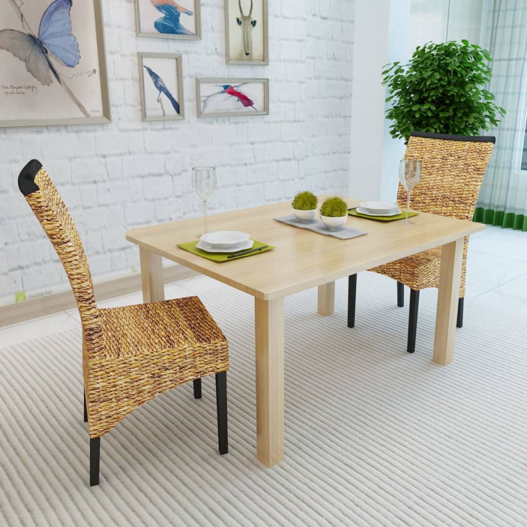 Spisestoler 2 stk abaca og heltre mango