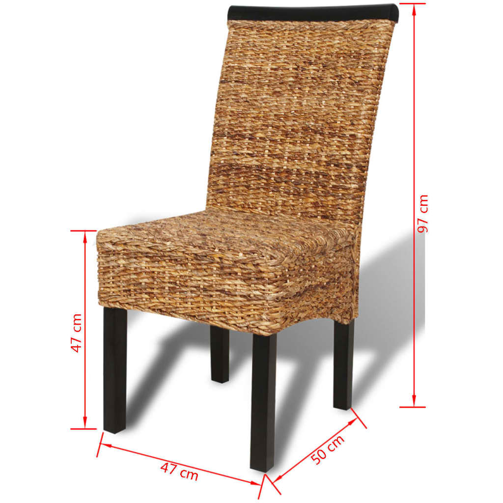 Spisestoler 2 stk abaca og heltre mango