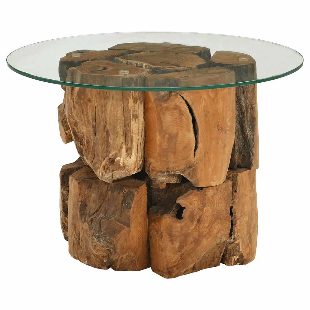 Salongbord heltre teak drivved 60 cm
