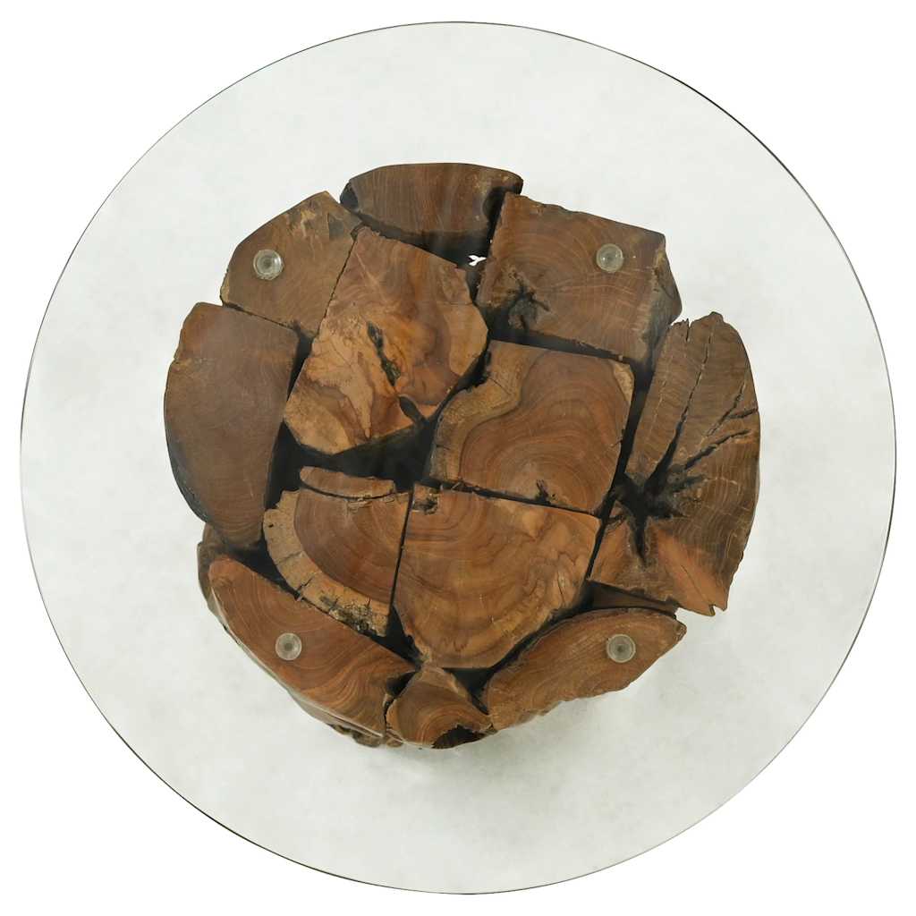 Salongbord heltre teak drivved 60 cm