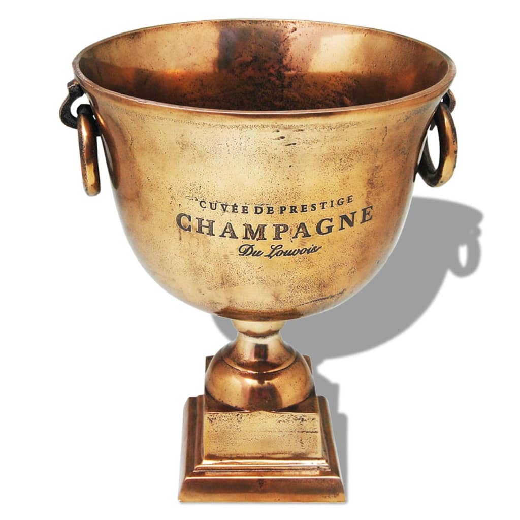 Pokalformet Champagnekjøler kobberbrun