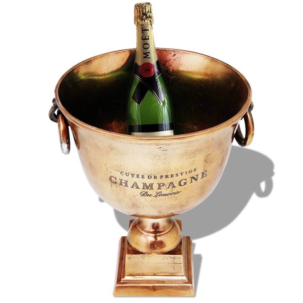 Pokalformet Champagnekjøler kobberbrun