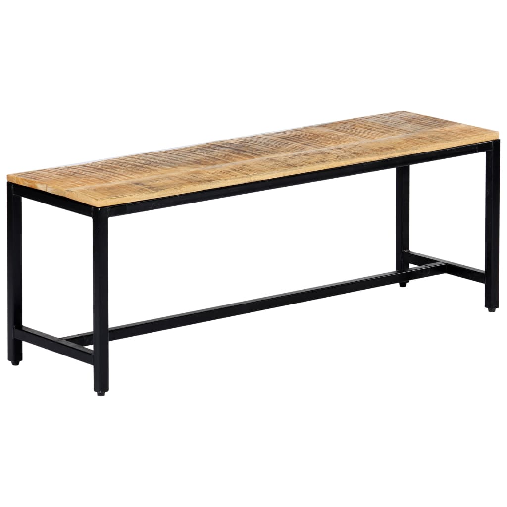 Spisebenk 120 cm grov heltre mango