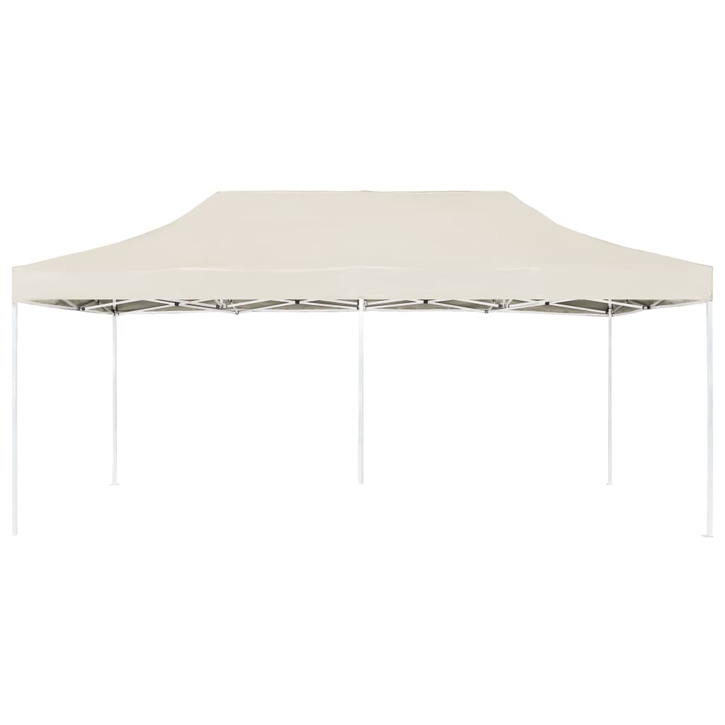 Profesjonelt foldbart festtelt aluminium 6x3 m krem