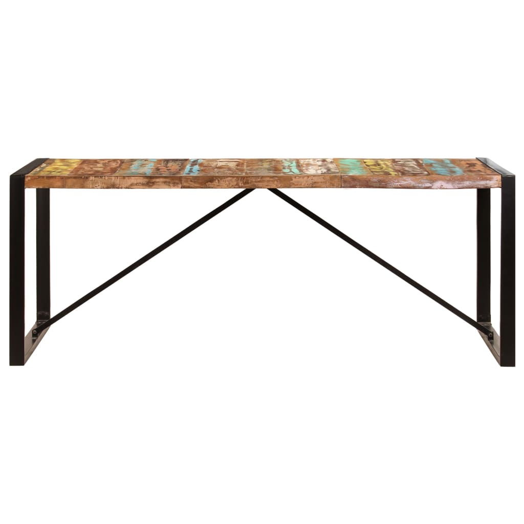 Spisebord 200x100x75 cm gjenvunnet heltre