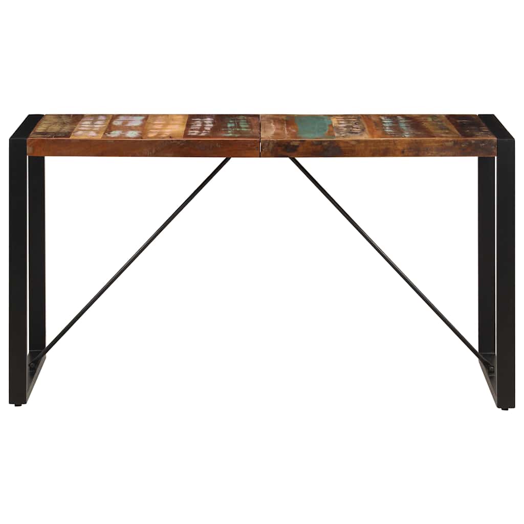 Spisebord 140x70x75 cm gjenvunnet heltre