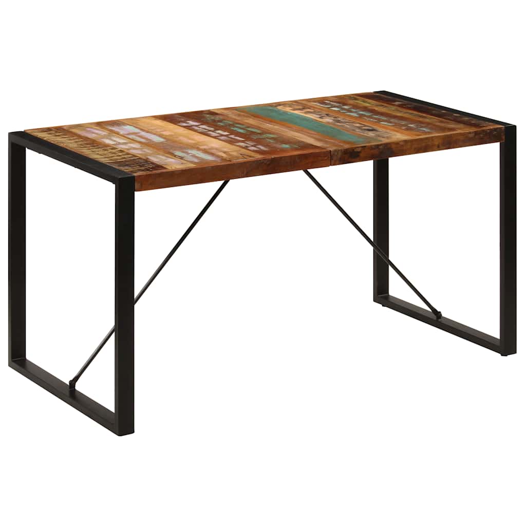 Spisebord 140x70x75 cm gjenvunnet heltre