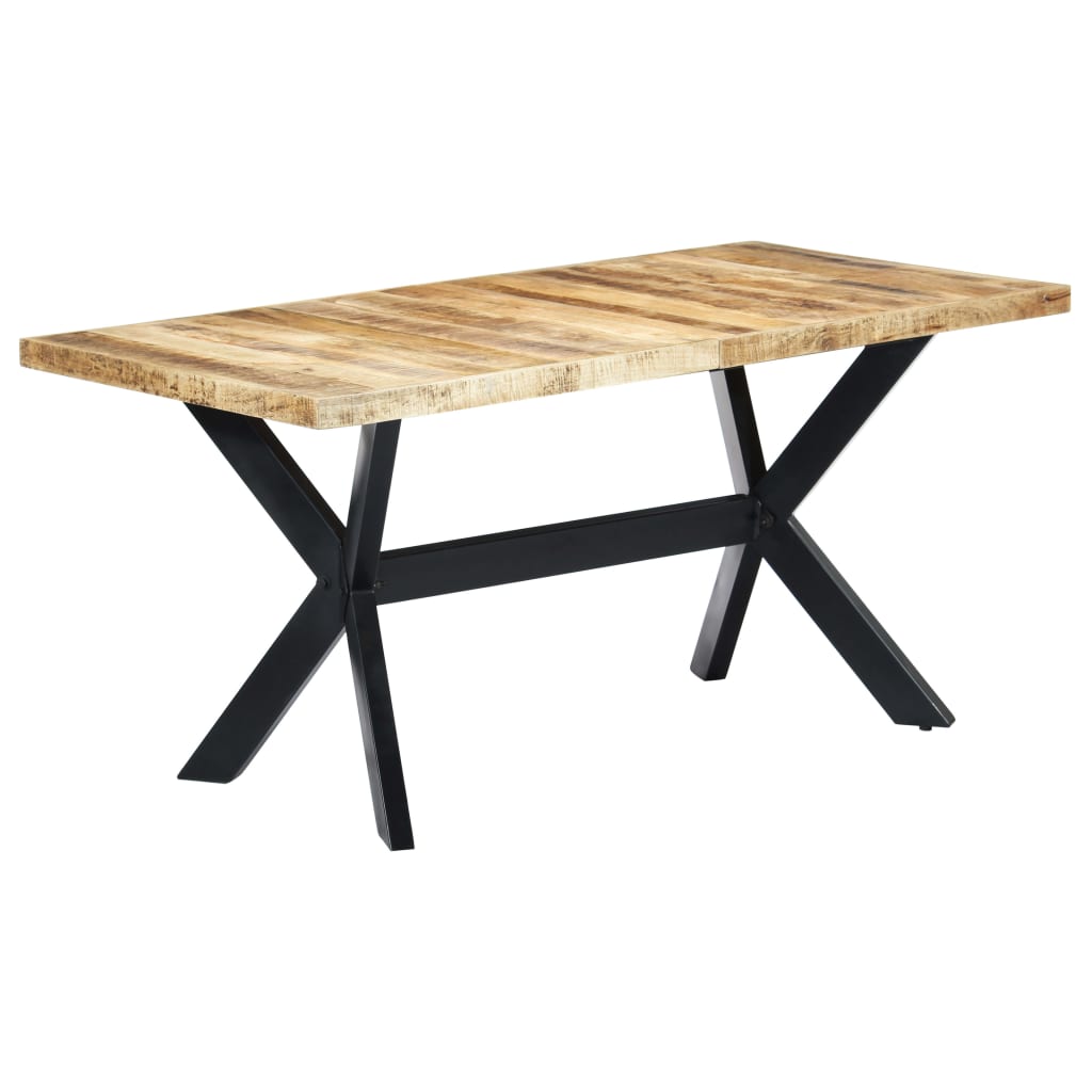 Spisebord 160x80x75 cm grov heltre mango
