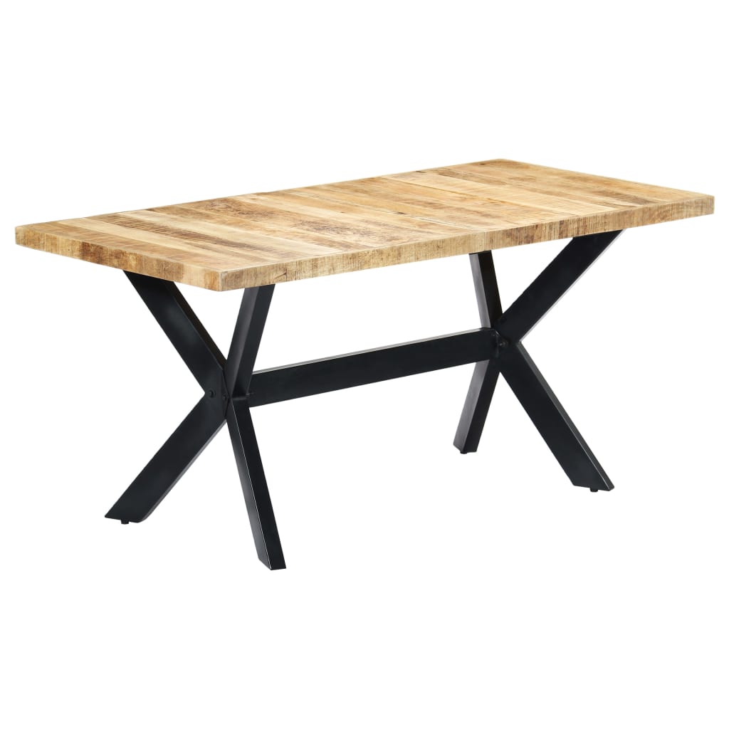 Spisebord 160x80x75 cm grov heltre mango