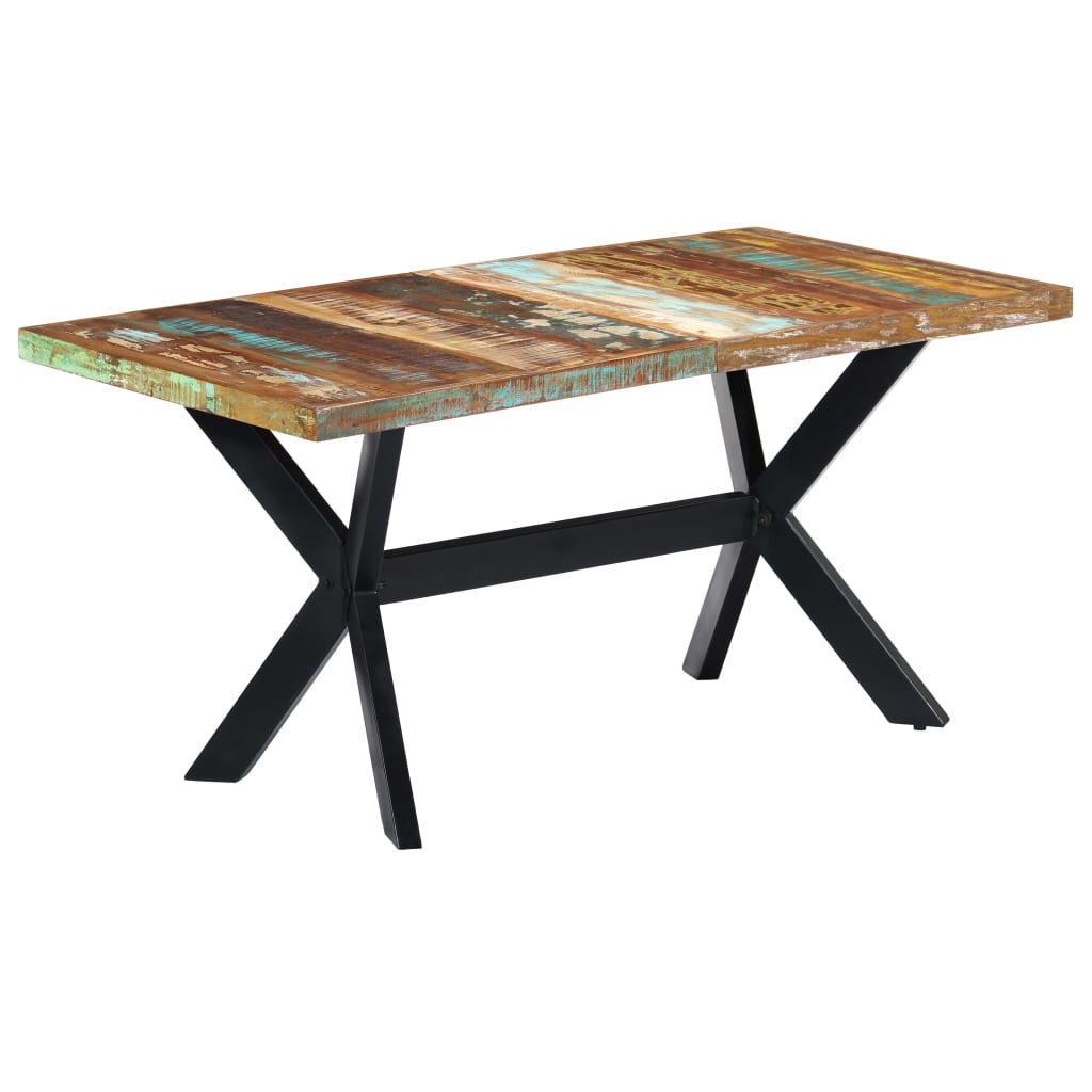 Spisebord 160x80x75 cm gjenvunnet heltre