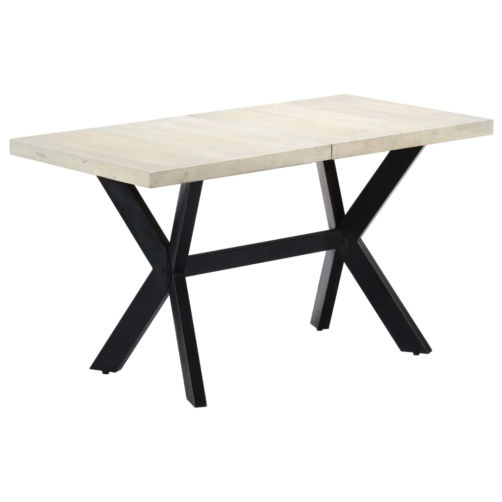 Spisebord 140x70x75 cm bleket heltre mango
