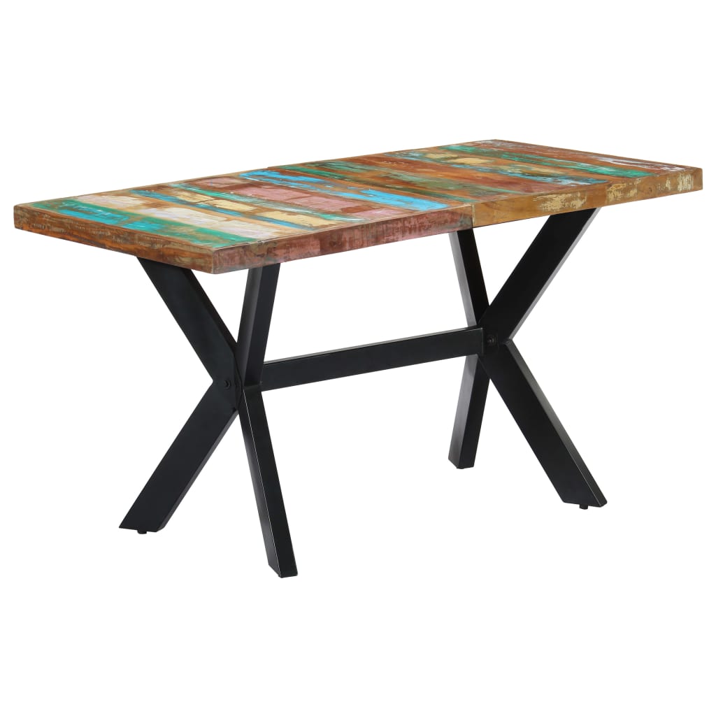 Spisebord 140x70x75 cm gjenvunnet heltre