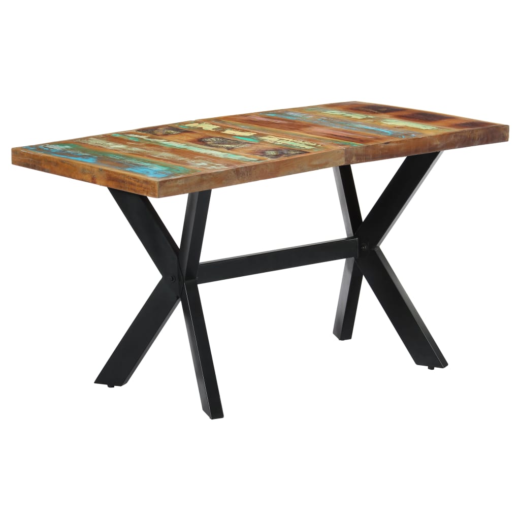 Spisebord 140x70x75 cm gjenvunnet heltre