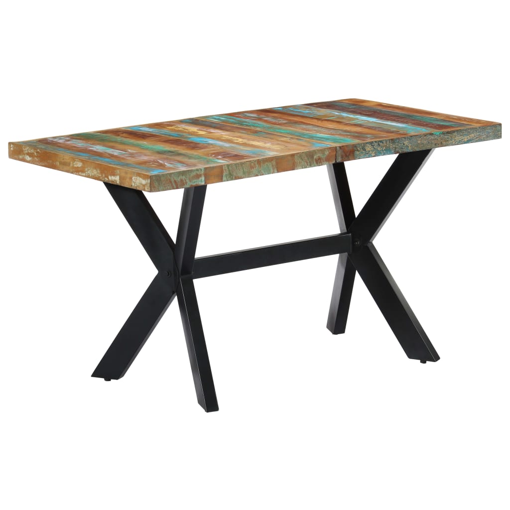 Spisebord 140x70x75 cm gjenvunnet heltre