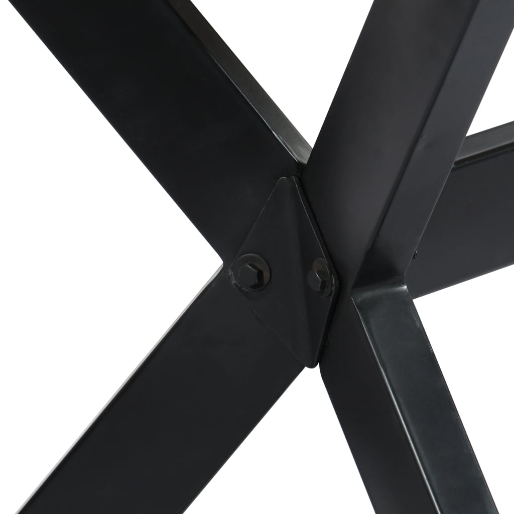 Spisebord 120x60x75 cm heltre mango hvit