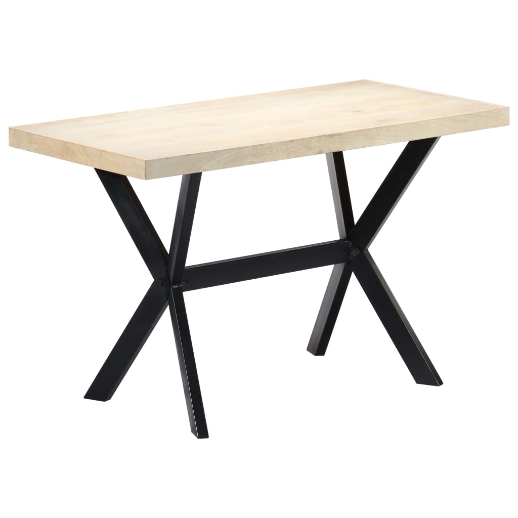 Spisebord 120x60x75 cm heltre mango hvit