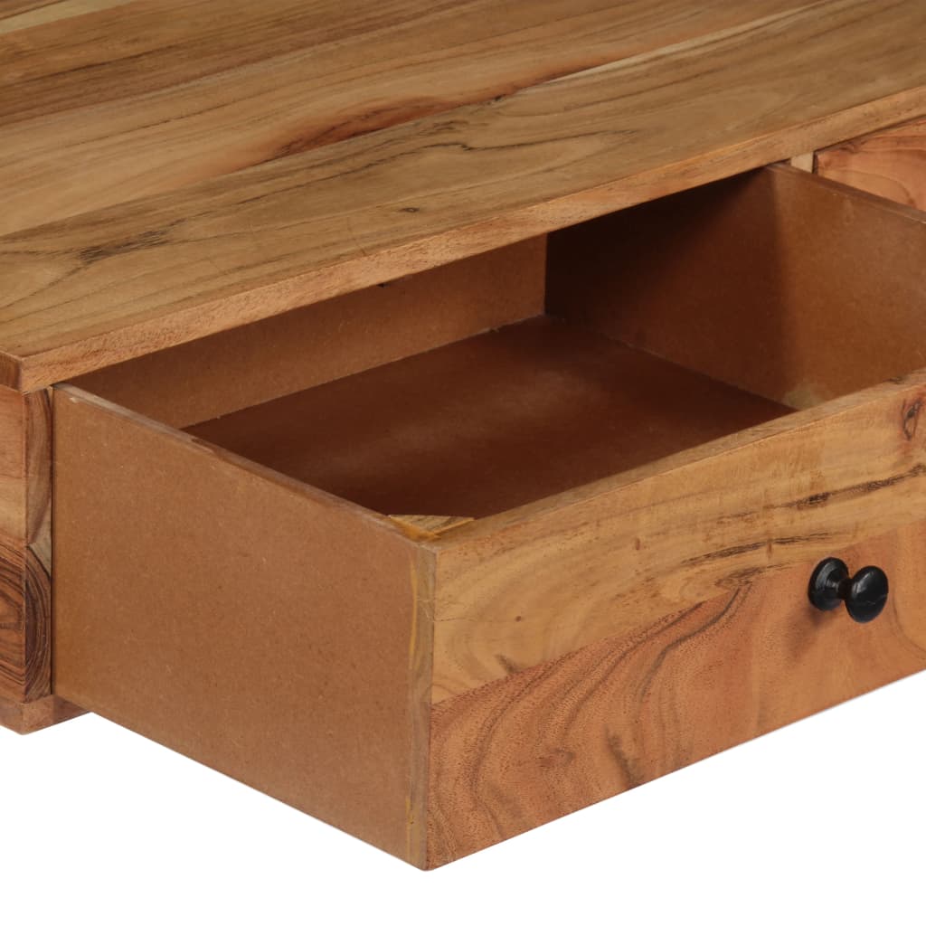 Vegghengt skrivebord 90x40x170 cm heltre akasie
