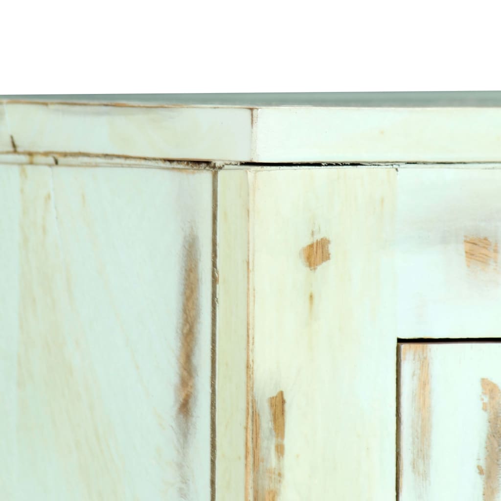Skjenk lyseblå 110x35x70 cm heltre mango