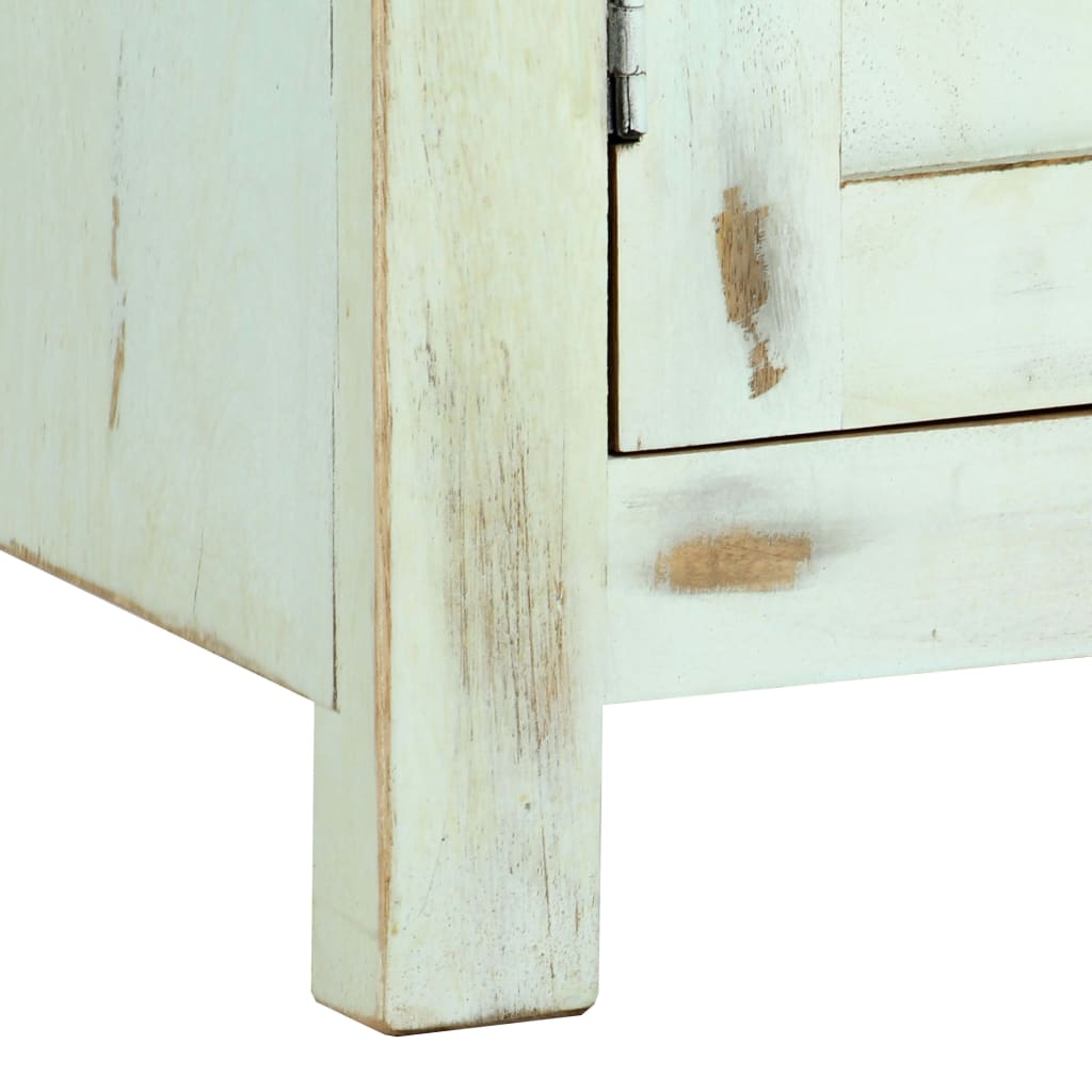 Skjenk lyseblå 110x35x70 cm heltre mango